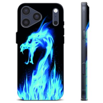iPhone 17 Pro Max Custodia TPU - Drago di Fuoco Blu