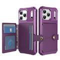 Custodia in TPU per iPhone 17 Pro Max con portacarte - Viola