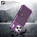 Custodia in TPU per iPhone 17 Pro Max con portacarte - Viola