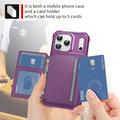 Custodia in TPU per iPhone 17 Pro Max con portacarte - Viola