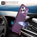 Custodia in TPU per iPhone 17 Pro Max con portacarte - Viola