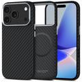Custodia in plastica per iPhone 17 Pro Max Tech-Protect Ion Carbon - Compatibile con MagSafe - Nera / Argenta