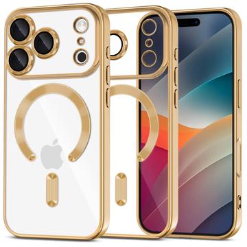 Custodia MagFlex per iPhone 17 Pro Max Tech-Protect - Compatibile con MagSafe - Trasparente / Color Oro
