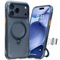 Custodia MagSafe per iPhone 17 Pro Max Torras Ostand Q3 Air - Blu notte