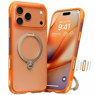 Custodia MagSafe per iPhone 17 Pro Max Torras Ostand Q3 Air - Arancione