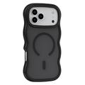Custodia ibrida magnetica con bordo ondulato per iPhone 17 Pro Max