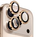 Set di protezioni per obiettivi della fotocamera iPhone 17 Pro/17 Pro Max Northjo - Oro