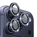 Set di protezioni per la fotocamera con strass per iPhone 17 Pro/17 Pro Max Northjo - Blu