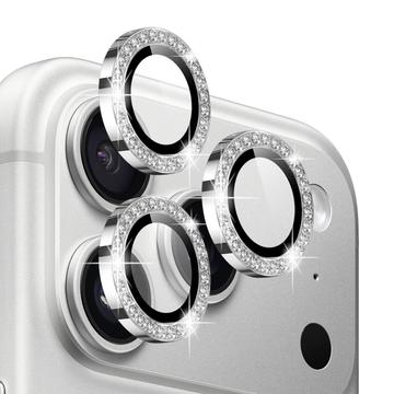 Set di protezioni per la fotocamera con strass per iPhone 17 Pro/17 Pro Max Northjo - Argento