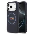 Custodia in silicone liquido per iPhone 17 Pro Oracle Red Bull Racing Blue Ring - Compatibile con MagSafe - Marina