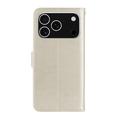 iPhone 17 Pro Custodia portafoglio con strass gufo - Oro