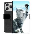 iPhone 17 Pro Custodia Portafoglio - Gatto