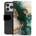 iPhone 17 Pro Custodia Portafoglio - Marmo Giada