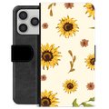 iPhone 17 Pro Custodia Portafoglio - Girasole