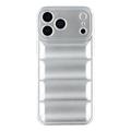 Custodia in TPU antiurto per giubbotto imbottito per iPhone 17 Pro - Argento