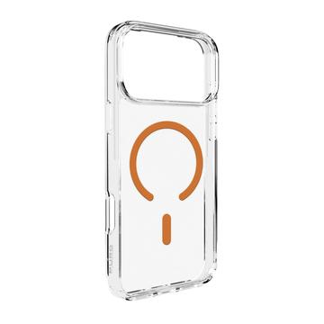 Custodia ibrida iPhone 17 Pro Puro Lite Mag - Arancione / Trasparente