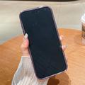 iPhone 17 Pro Custodia ibrida arcobaleno con decorazioni per fotocamera in strass - Viola