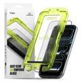 Protezione per schermo in vetro temperato AR Ringke Easy Slide per iPhone 17 Pro - 9H - Bordo nero