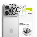 Protezione dell'obiettivo della fotocamera con copertura completa iPhone 17 Pro Ringke - 2 pz. - Nero / trasparente