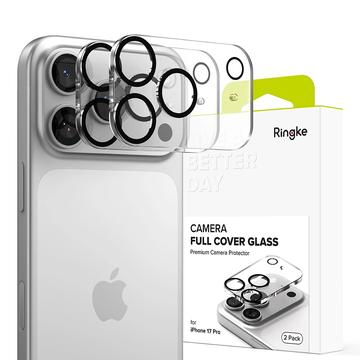 Protezione dell\'obiettivo della fotocamera con copertura completa iPhone 17 Pro Ringke - 2 pz. - Nero / trasparente