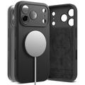 Custodia MagSafe in silicone liquido Ringke per iPhone 17 Pro - Nera