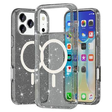 Custodia Ibrida Serie Stylish Glitter per iPhone 17 Pro - Compatibile con MagSafe