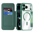 Custodia a libro magnetica elegante per iPhone 17 Pro con scomparti per carte RFID