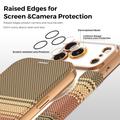 Custodia a libro magnetica elegante per iPhone 17 Pro con scomparti per carte RFID - Marrone