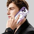 Custodia a libro magnetica elegante per iPhone 17 Pro con scomparti per carte RFID - Viola