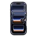 Custodia antiurto in TPU per iPhone 17 Pro con bordi rialzati - Nera / Grande fiocco