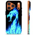 iPhone 17 Pro Custodia TPU - Drago di Fuoco Blu