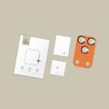 Protezione dell\'obiettivo della fotocamera iPhone 17 Pro Tech-Protect Camfull Fit+ - Kosminen oranssi