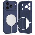 Custodia in silicone liquido iPhone 17 Pro Tech-Protect - Compatibile con MagSafe - Blu profondo