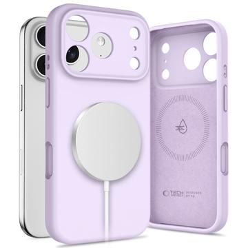 Custodia in silicone liquido iPhone 17 Pro Tech-Protect - Compatibile con MagSafe - Malva