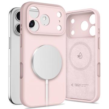 Custodia in silicone liquido iPhone 17 Pro Tech-Protect - Compatibile con MagSafe - Perla rosa
