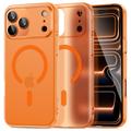 Custodia MagSafe per iPhone 17 Pro Tech-Protect MagSlim - Opaca / Arancione cosmico