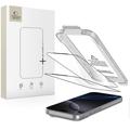 Protezione dello schermo in vetro temperato iPhone 17 Pro Tech-Protect Quick Set+ 2-Pack - Trasparente