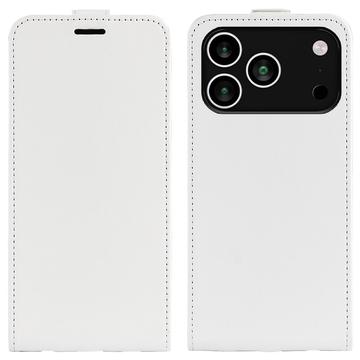 Custodia Flip Verticale con Slot per Schede per iPhone 17 Pro - Bianca