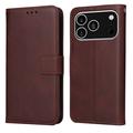 iPhone 17 Pro Custodia a portafoglio con supporto - Marrone