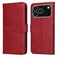 iPhone 17 Pro Custodia a portafoglio con supporto - Rossa