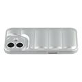 Custodia in TPU antiurto per giubbotto imbottito per iPhone 17 - Argento