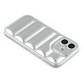 Custodia in TPU antiurto per giubbotto imbottito per iPhone 17 - Argento