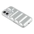 Custodia in TPU antiurto per giubbotto imbottito per iPhone 17 - Argento