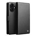 Custodia in pelle con portafoglio staccabile 2-in-1 iPhone 17 Qialino - Compatibile con MagSafe - Nera