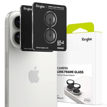 Protezione Telecamera in Vetro Temperato Ringke per iPhone 17 - 2 Pezzi - Nera
