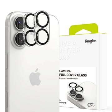 Protezione dell\'obiettivo della fotocamera con copertura completa iPhone 17 Ringke - 2 pz. - Nero / trasparente