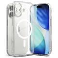 Custodia ibrida magnetica Ringke Fusion per iPhone 17 - Transparente