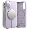 Custodia MagSafe in silicone liquido Ringke per iPhone 17 - Viola Chiaro