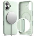 Custodia MagSafe in silicone liquido Ringke per iPhone 17 - Menta morbida