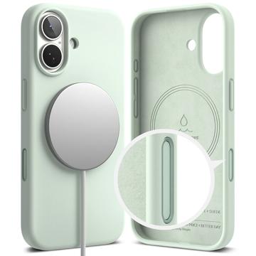 Custodia MagSafe in silicone liquido Ringke per iPhone 17 - Menta morbida